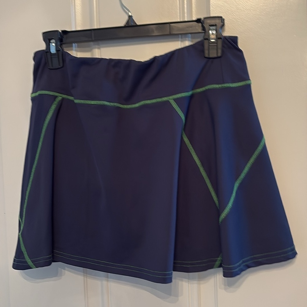 William Murray Preppy Golf Skirt Blue Green Plaid M - Picture 3 of 8